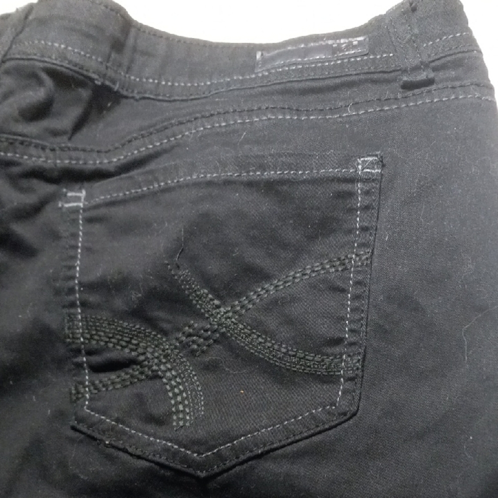 Black Sophia Hipster Flares Y2k Vintage, Raw hem, Juniors 19 Jeans - Picture 5 of 8